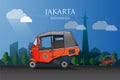 Bajaj from India now become an icon of Jakarta