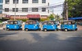 Bajaj, a traditional and unique public transport in Jakarta City, Capital city of Indonesia