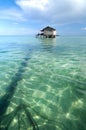 Bajau fisherman's wooden hut Royalty Free Stock Photo