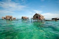 Bajau Laut Village Royalty Free Stock Photo