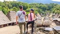 Bajawa - A couple in traditional village of Indonesia