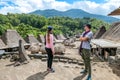 Bajawa - A couple in traditional village of Indonesia