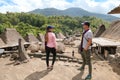 Bajawa - A couple in traditional village of Indonesia