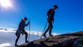 Bajawa - A couple walking above the clouds