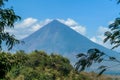 Bajawa - Distant view on Volcano Inierie Royalty Free Stock Photo