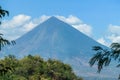 Bajawa - Distant view on Volcano Inierie