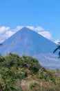 Bajawa - Distant view on Volcano Inierie