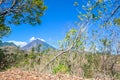 Bajawa - Distant view on Volcano Inierie