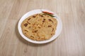 Bajra or Jowar Roti or Indian bread, served stock photo