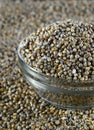 Bajra Pearl millet in glass bowl Royalty Free Stock Photo