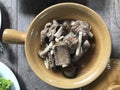 Bak Kut Teh Pork Ribs in Chinese Herbal Soup. Royalty Free Stock Photo