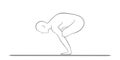 Bakasana, the crane pose: Balance, strength, focus, mindfulness, serenity