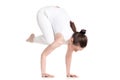 Bakasana handstand Royalty Free Stock Photo