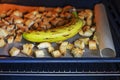 bake banana crackers with banana. Fitness and healthy