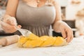 Bake Jewish challah. Halana is a Sabbath Jewish holiday