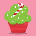 Bake sale christmas girl cupcake green 14