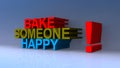 Bake someone happy on blue