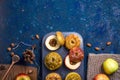 Baked apples as a healthy vegan sugar-free dessert Royalty Free Stock Photo