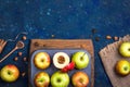 Baked apples as a healthy vegan sugar-free dessert Royalty Free Stock Photo