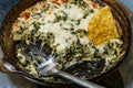 Baked Artichoke Spinach Dip Royalty Free Stock Photo