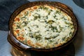 Baked Artichoke Spinach Dip Royalty Free Stock Photo