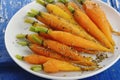 Baked baby carrot