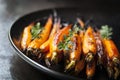 Baked Baby Carrots with Thyme Royalty Free Stock Photo