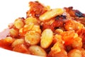 Baked bean dish Royalty Free Stock Photo