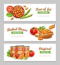 Baked Beans Banners Set