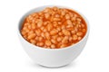 Baked beans portion Royalty Free Stock Photo