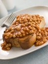 Baked Beans on Toast Royalty Free Stock Photo