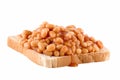 Baked Beans Toast Royalty Free Stock Photo