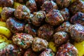 Baked beef meat balls