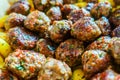 Baked beef meat balls