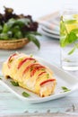 Baked Breast - Chicken caprese Royalty Free Stock Photo