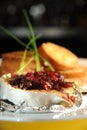 Baked Brie with Cranberry Topping