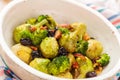 Baked Brussel sprouts Royalty Free Stock Photo