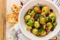 Baked Brussel sprouts Royalty Free Stock Photo