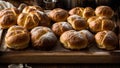 baked buns organic table handmade crust breakfast homemade bread tasty traditional concept