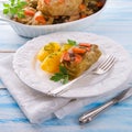 Baked cabbage rolls Royalty Free Stock Photo