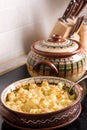 Baked cauliflower in the kitchen