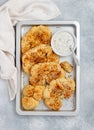 Baked cauliflower steaks with herbs and spices