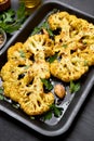 Baked cauliflower steaks