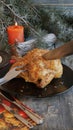 Baked chicken for Christmas