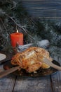 Baked chicken for Christmas