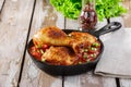 Baked chicken legs Royalty Free Stock Photo