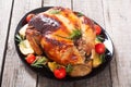 Baked chicken with pototoes , chery tomatoes and rosemary