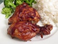 Baked Chicken Teriyaki Japanese Food For Dinner Royalty Free Stock Photo