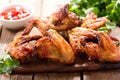 Baked chicken wings Royalty Free Stock Photo