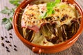 Baked chicory with cream